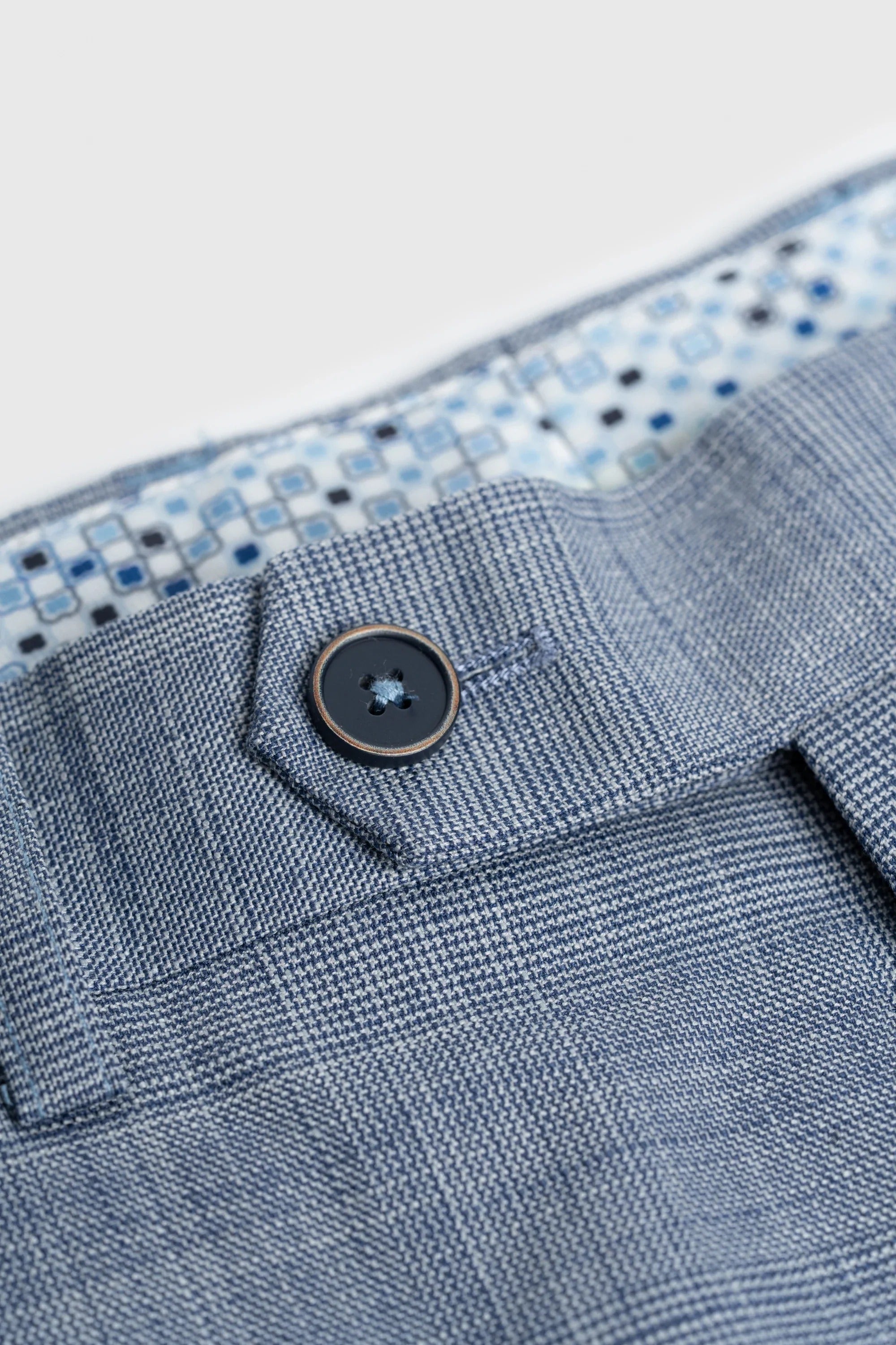 Camden - Men's Blue 3 Piece Check Suit