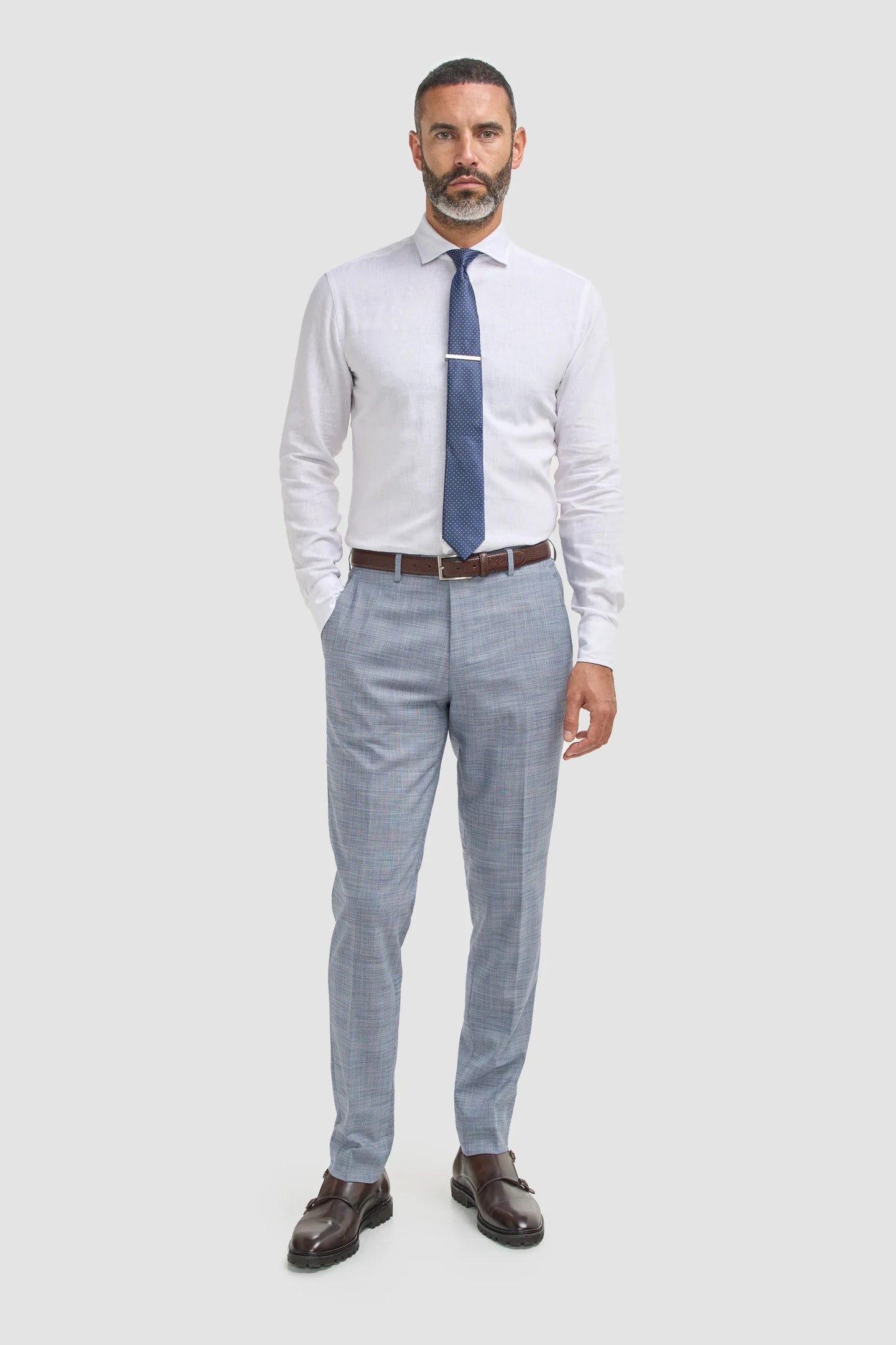 Camden - Men's Blue Check Trousers