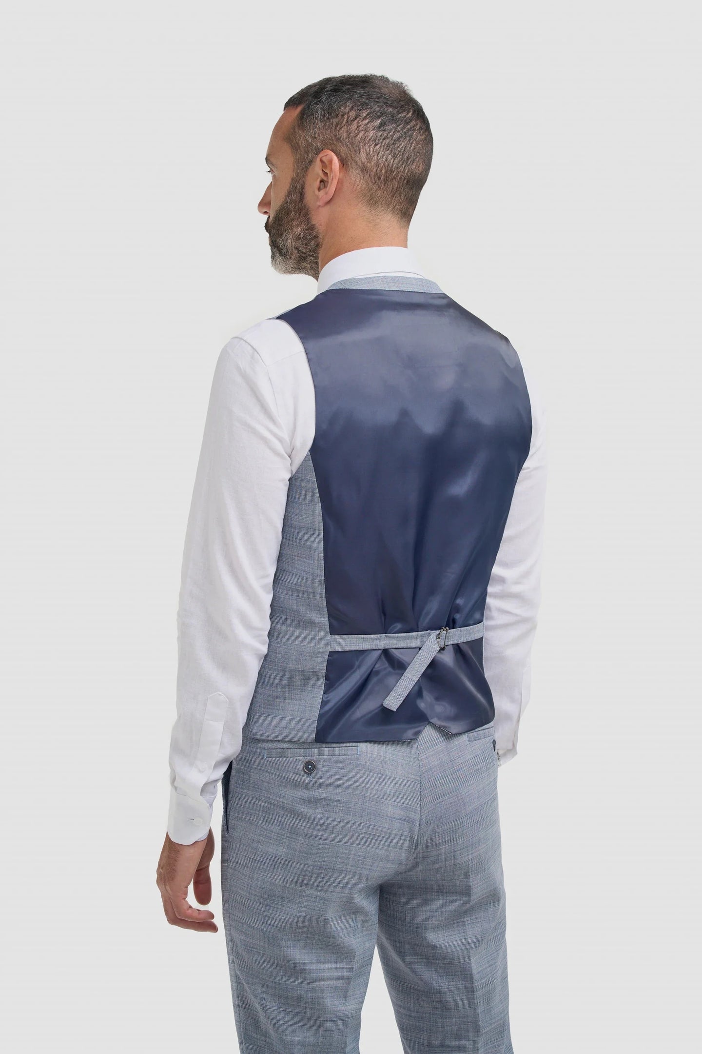 Camden - Men's Blue Check Waistcoat
