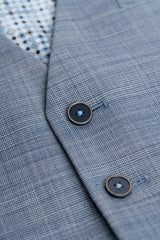 Camden - Men's Blue Check Waistcoat