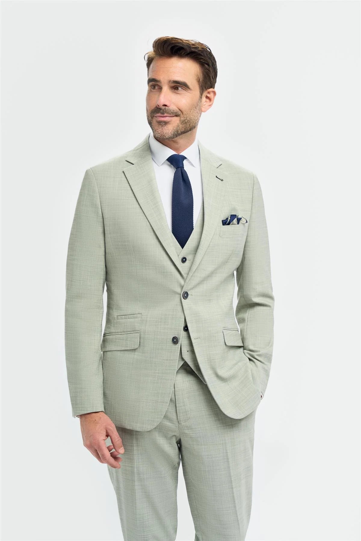 Camden - Men's Sage Green Tailored Fit Blazer