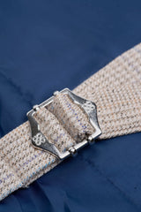 Caridi - Men's Tweed Beige Wedding Waistcoat