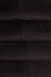 Caridi - Men's Tweed Brown Trousers