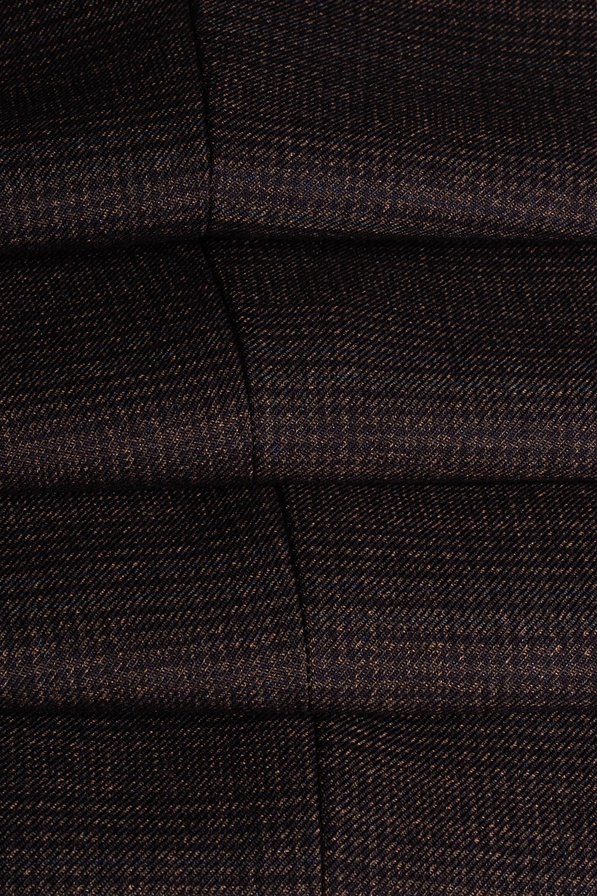 Caridi - Men's Tweed Brown Trousers