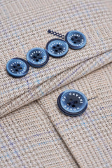 Caridi - Men's Tweed Beige Wedding Blazer