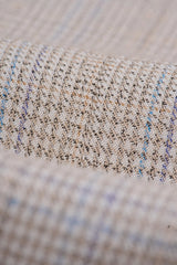 Caridi - Men's Tweed Beige Wedding Blazer