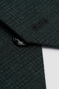 Caridi - Men's Olive Green Tweed Waistcoat