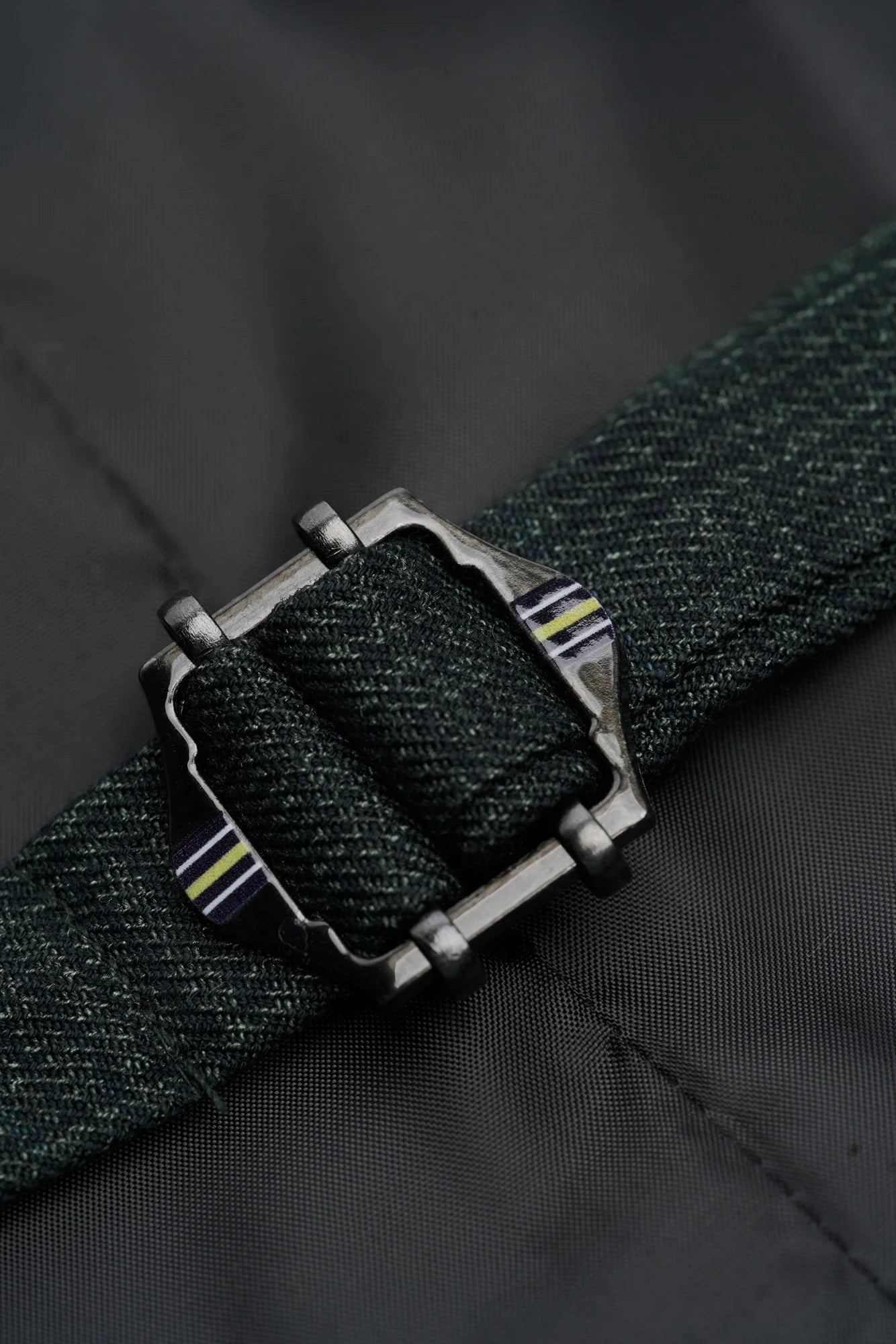 Caridi - Men's Olive Green Tweed Waistcoat