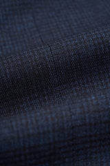 Caridi - Men's Tweed Navy Blue Trousers