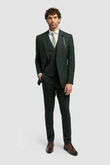 Caridi - Men's Olive Green Tweed Blazer
