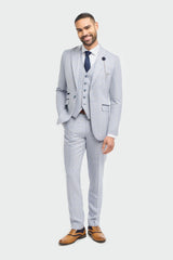 Caridi - Men's Light Blue Wedding Blazer