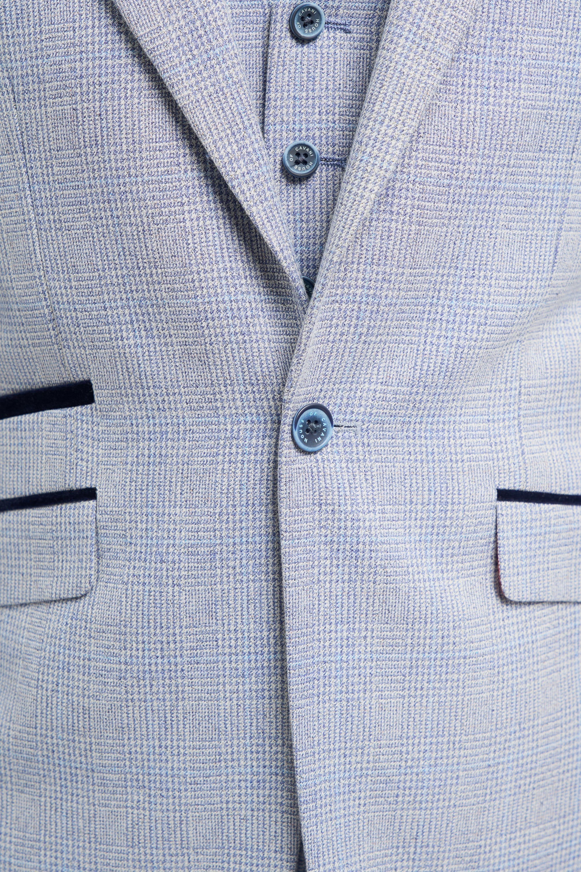 Caridi - Men's Light Blue Wedding Blazer