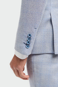 Caridi - Men's Light Blue Wedding Blazer