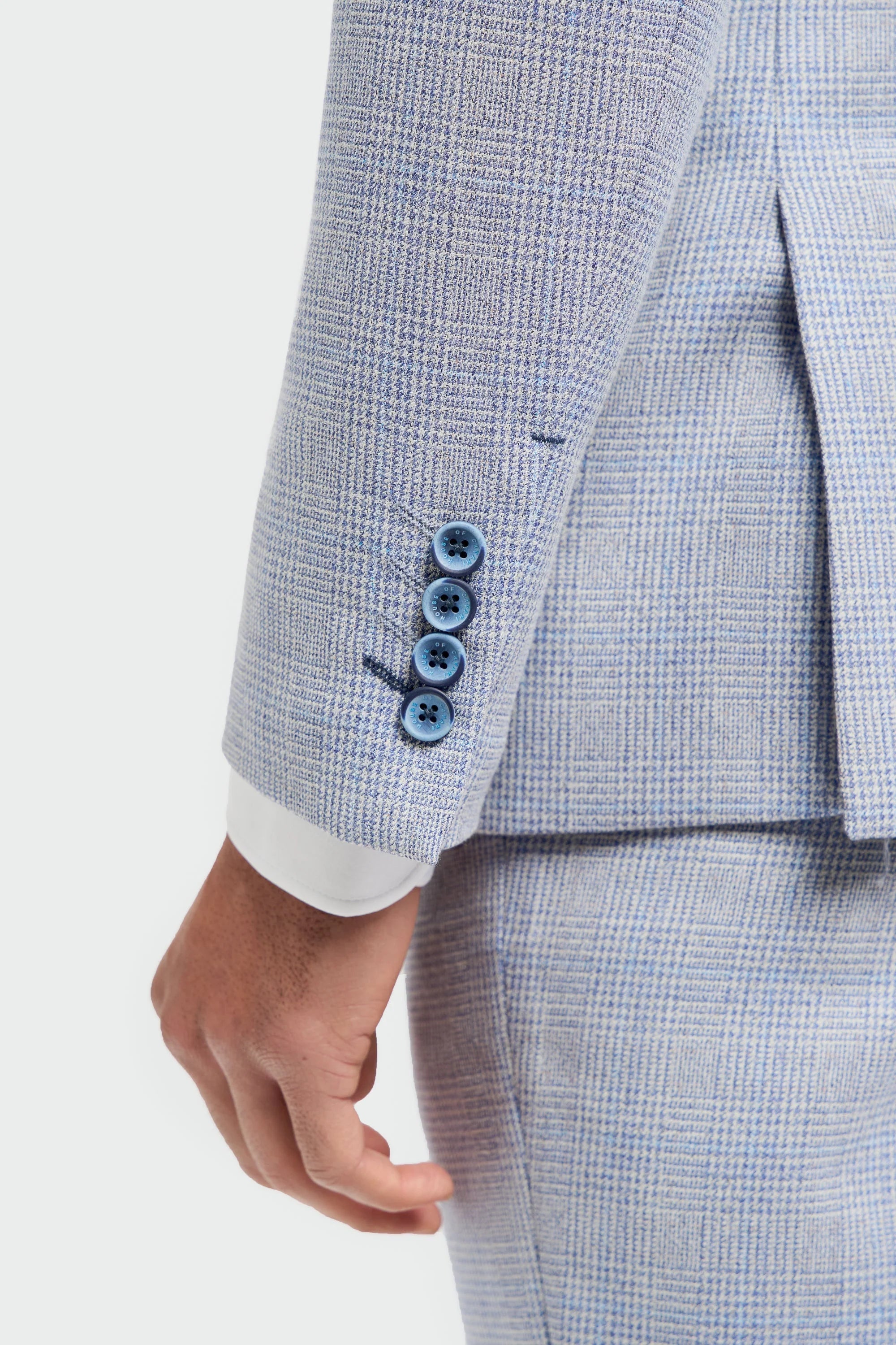 Caridi - Men's Light Blue Wedding Blazer