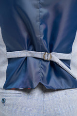 Caridi - Men's Wedding Light Blue Waistcoat