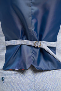 Caridi - Men's Wedding Light Blue Waistcoat