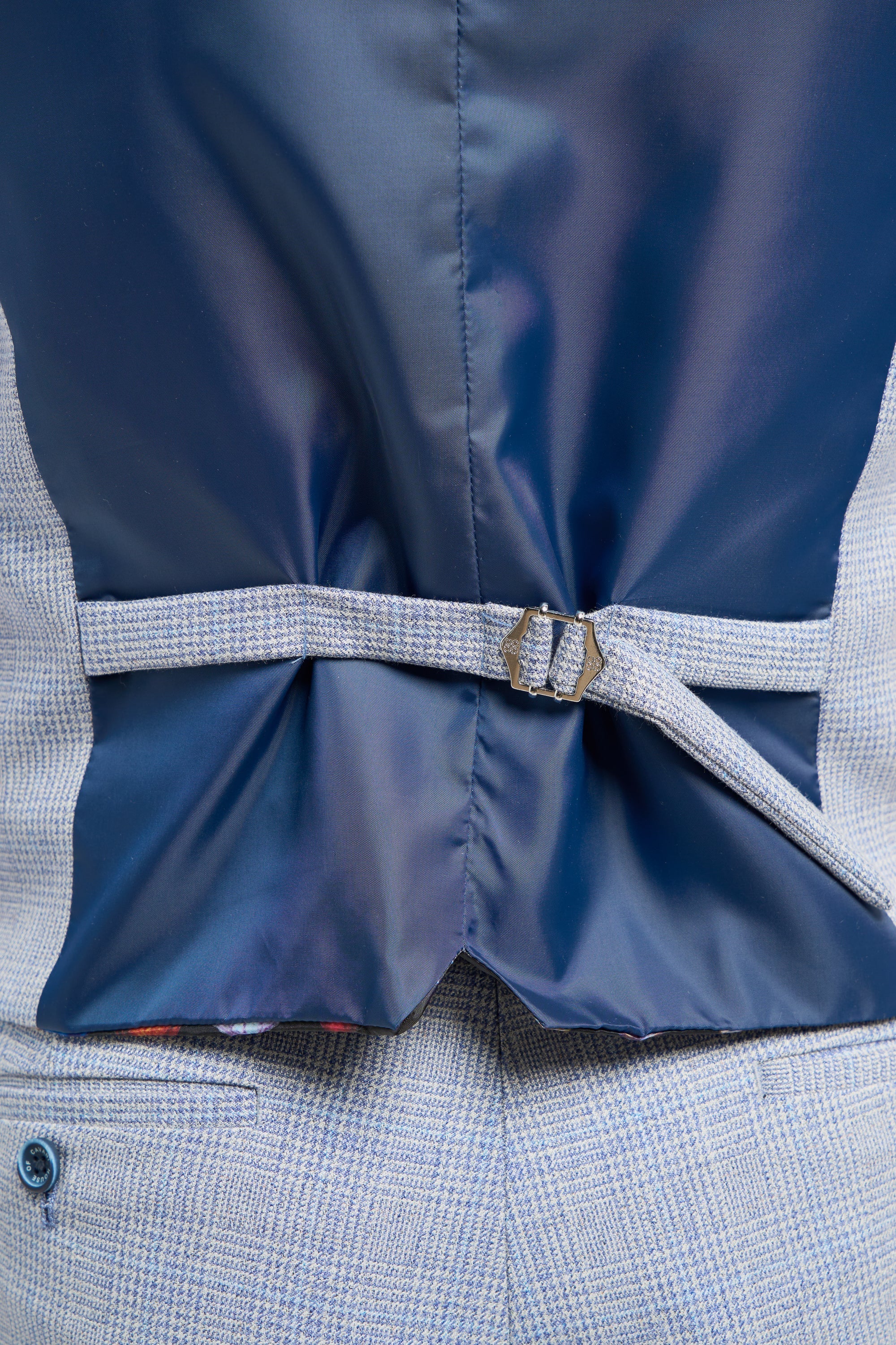 Caridi - Men's Wedding Light Blue Waistcoat