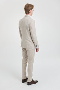 Mens Cream 3 Piece Wedding Suit - Cavani Caridi