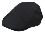 Mens Grandad Baker Flat Black Cap 8 Panel Tweed Vintage Classic Smart Casual 1920s