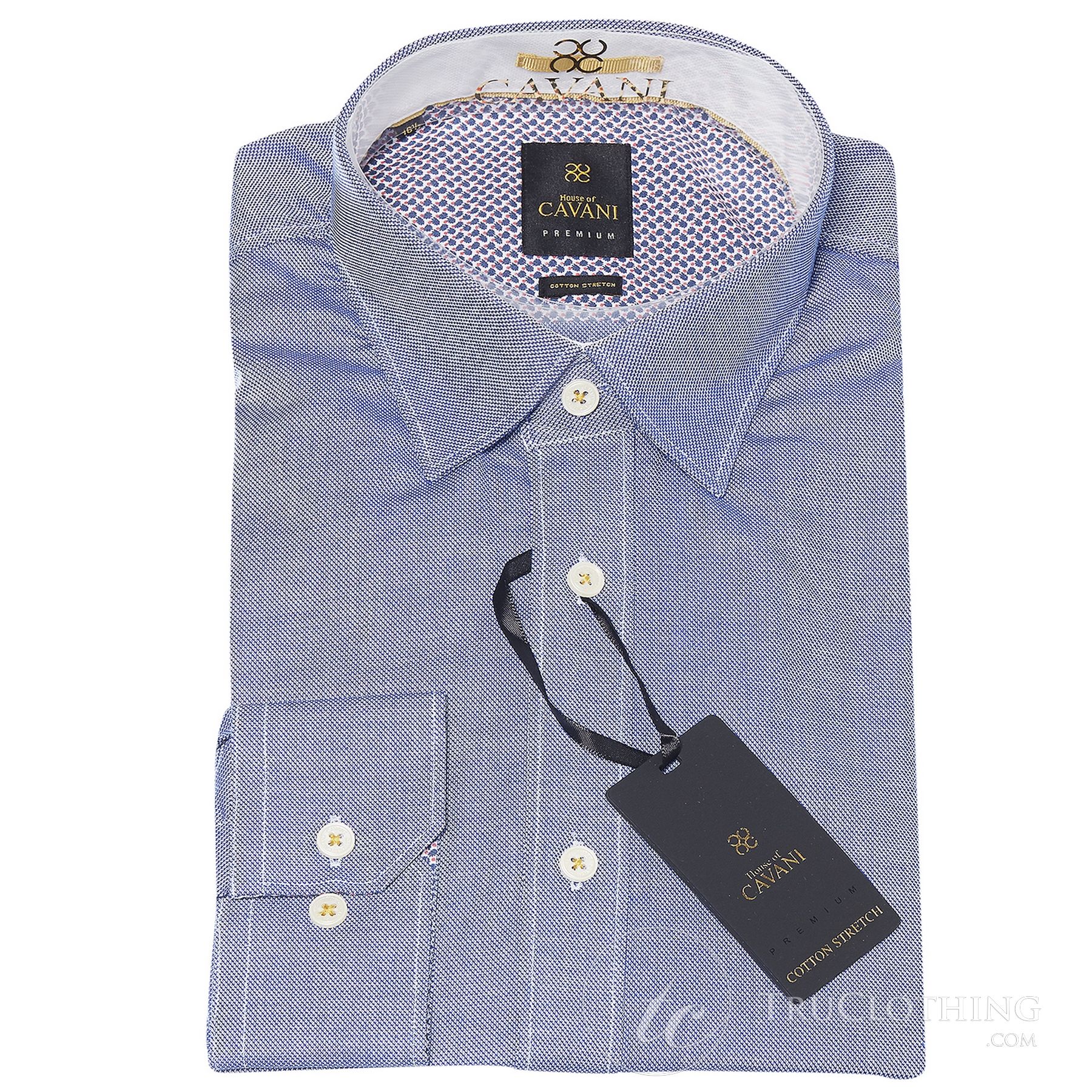 cavani dress shirts Cavani CV-65 - Men's Cotton Stretch Smart Shirt