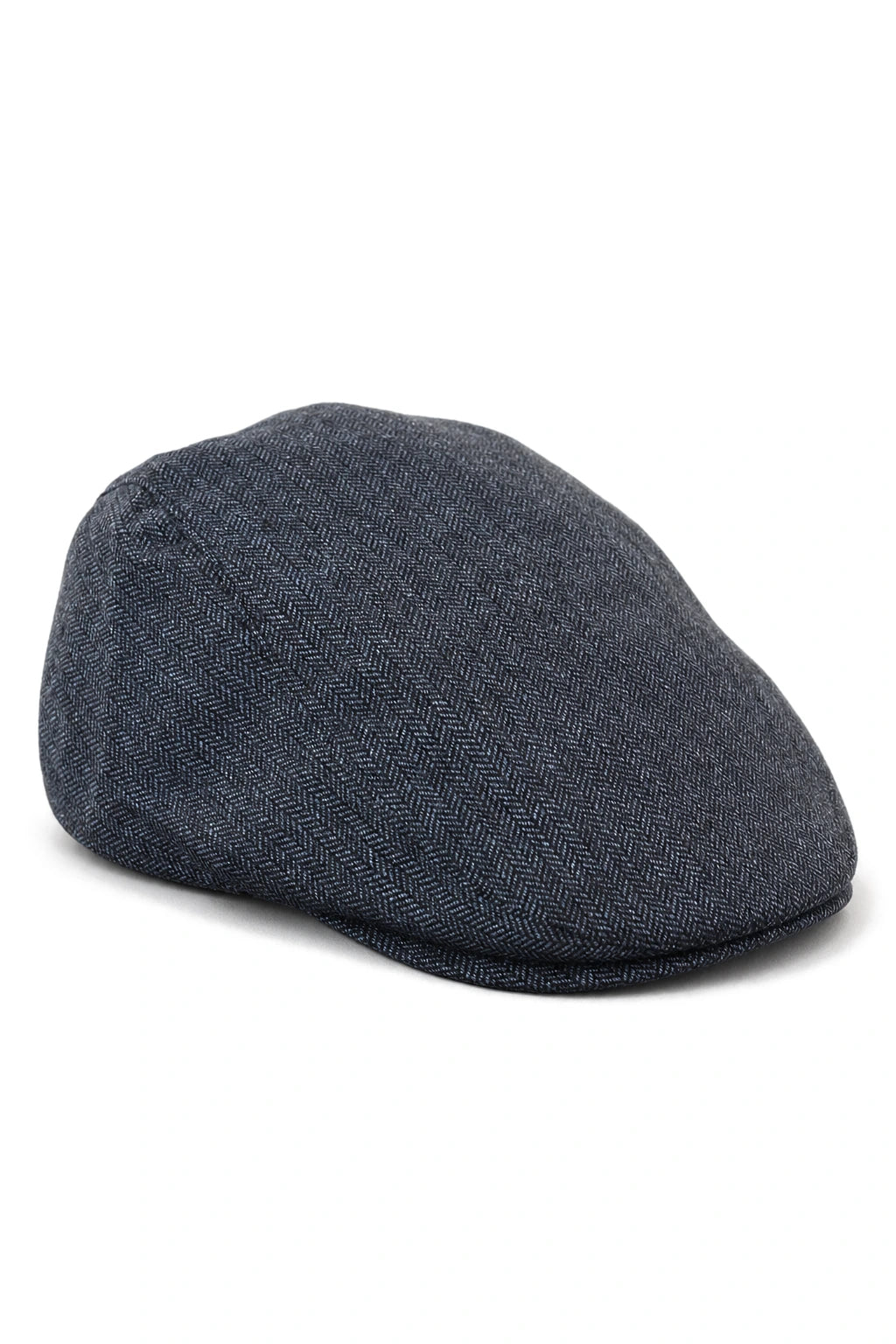 Cavani Martez Hat - Mens Grandad Hat Navy Blue Flat Cap Herringbone Vintage Retro Del Boy Classic Gatsby Shelby Newsboy