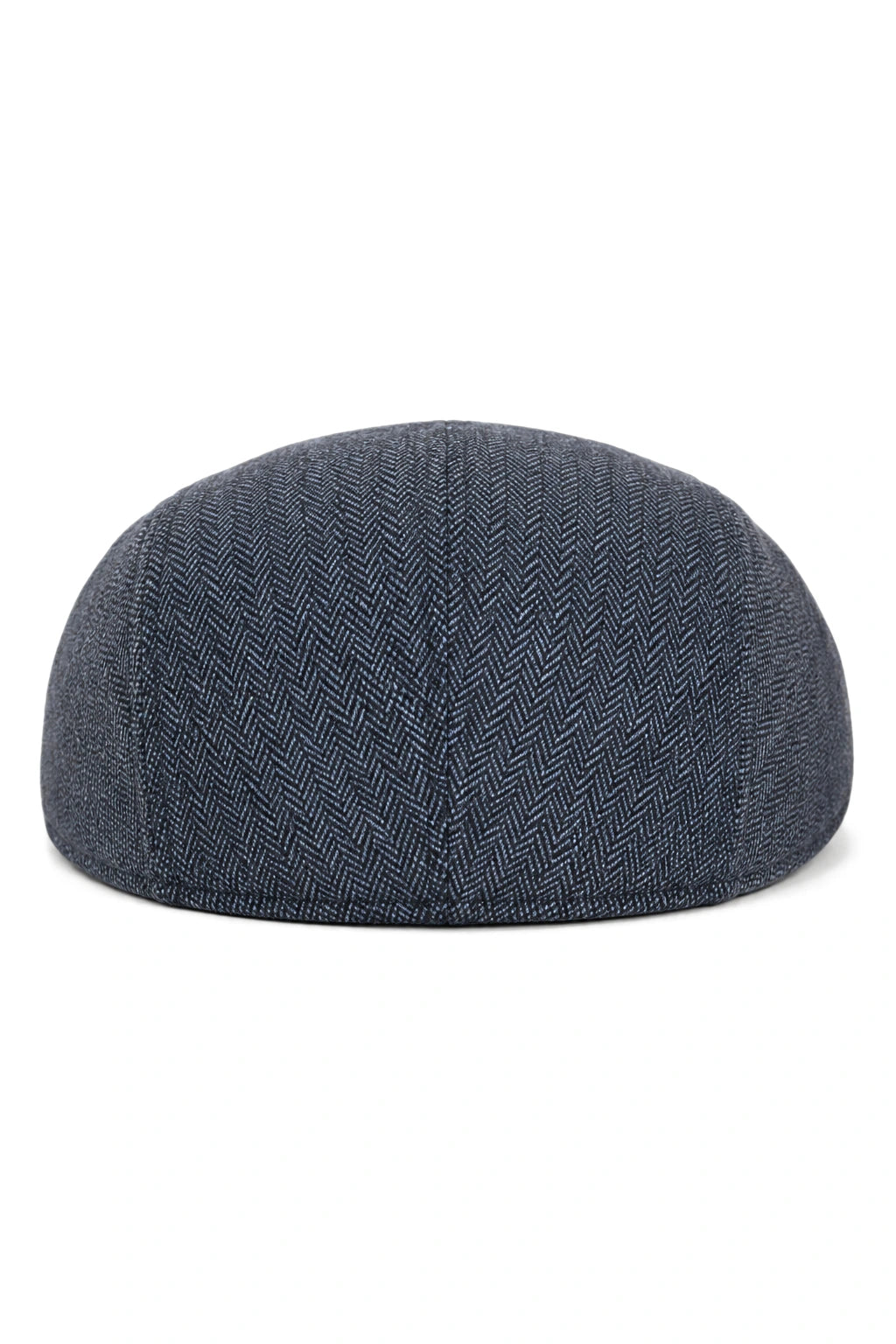 Cavani Martez Hat - Mens Grandad Hat Navy Blue Flat Cap Herringbone Vintage Retro Del Boy Classic Gatsby Shelby Newsboy