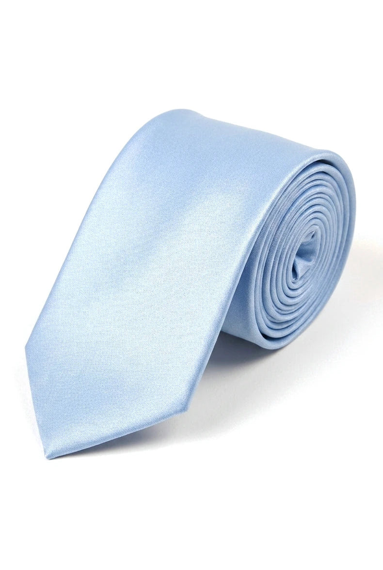 Cavani Satin Tie - Mens Matching Satin Silk Tie Hanky Hankerchief & Tie Clip Polka Dot Wedding Prom Office