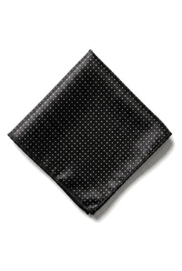 Cavani Satin Tie - Mens Matching Satin Silk Tie Hanky Hankerchief & Tie Clip Polka Dot Wedding Prom Office