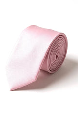 Cavani Satin Tie - Mens Matching Satin Silk Tie Hanky Hankerchief & Tie Clip Polka Dot Wedding Prom Office