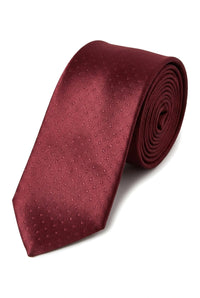 Cavani Satin Tie - Mens Matching Satin Silk Tie Hanky Hankerchief & Tie Clip Polka Dot Wedding Prom Office