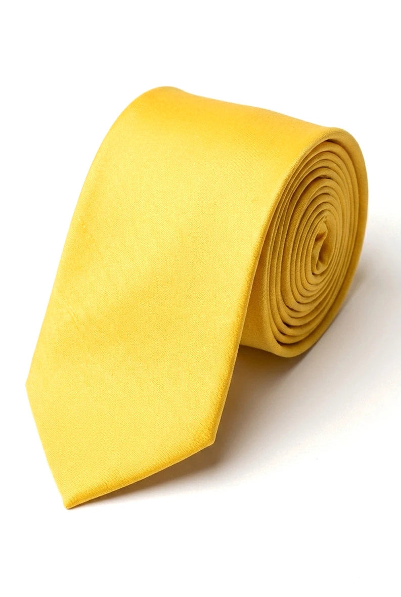 Cavani Satin Tie - Mens Matching Satin Silk Tie Hanky Hankerchief & Tie Clip Polka Dot Wedding Prom Office