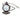 Classic 1920's Style Pocket Black Watch with Chain