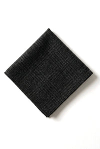 Compare Color Mens Tweed Herringbone Tie Pocket Square Check Classic Black Color