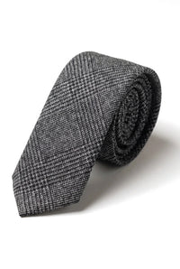 Compare Color Mens Tweed Herringbone Tie Pocket Square Check Classic Grey