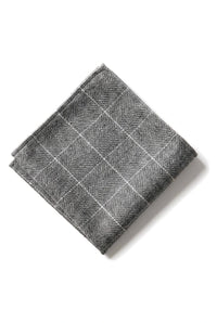 Compare Color Mens Tweed Herringbone Tie Pocket Square Check Classic Grey