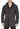 Mens Real Sheepskin Coat Brown Vintage Classic 3/4 Jacket Button Down V Neck