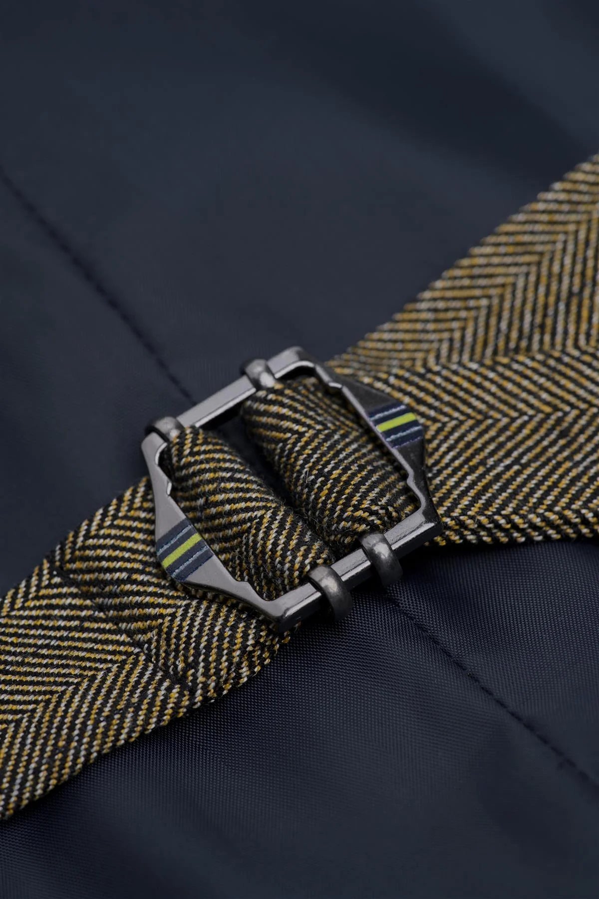 Damon - Men's Olive Green Double Breasted Waistcoat