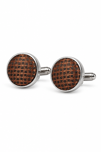 Diamond Neck Brown Tie Gift Set Pocket Square Cuff Links Pin Tie For Shirt Satin