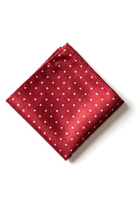 Dotted Wine Neck Tie Gift Set Pocket Square Cuff Links Tie Pin Polka Dot Satin