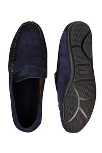 Mens Real Suede Washed Designer Slip On Loafers Moccasins Smart Casual Shoes