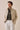 Men’s Beige Cotton Blend Safari Jacket & White Trousers Set Smart Casual Outfit