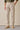 Beige Pleated Smart Casual Trousers for Men Tailored Classic Fit