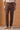 Men’s Brown 100% Linen Pleated Drawstring Trousers Relaxed Straight Fit