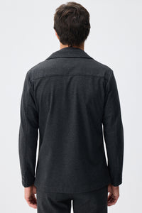 Men’s Charcoal Soft Jersey Blazer Smart Casual Jacket