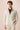 Men’s Beige Linen Smart Casual 2 Piece Suit Zip Front Safari Style Summer