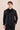 Men’s Black Linen Smart Casual 2 Piece Suit Zip Front Safari Style Summer