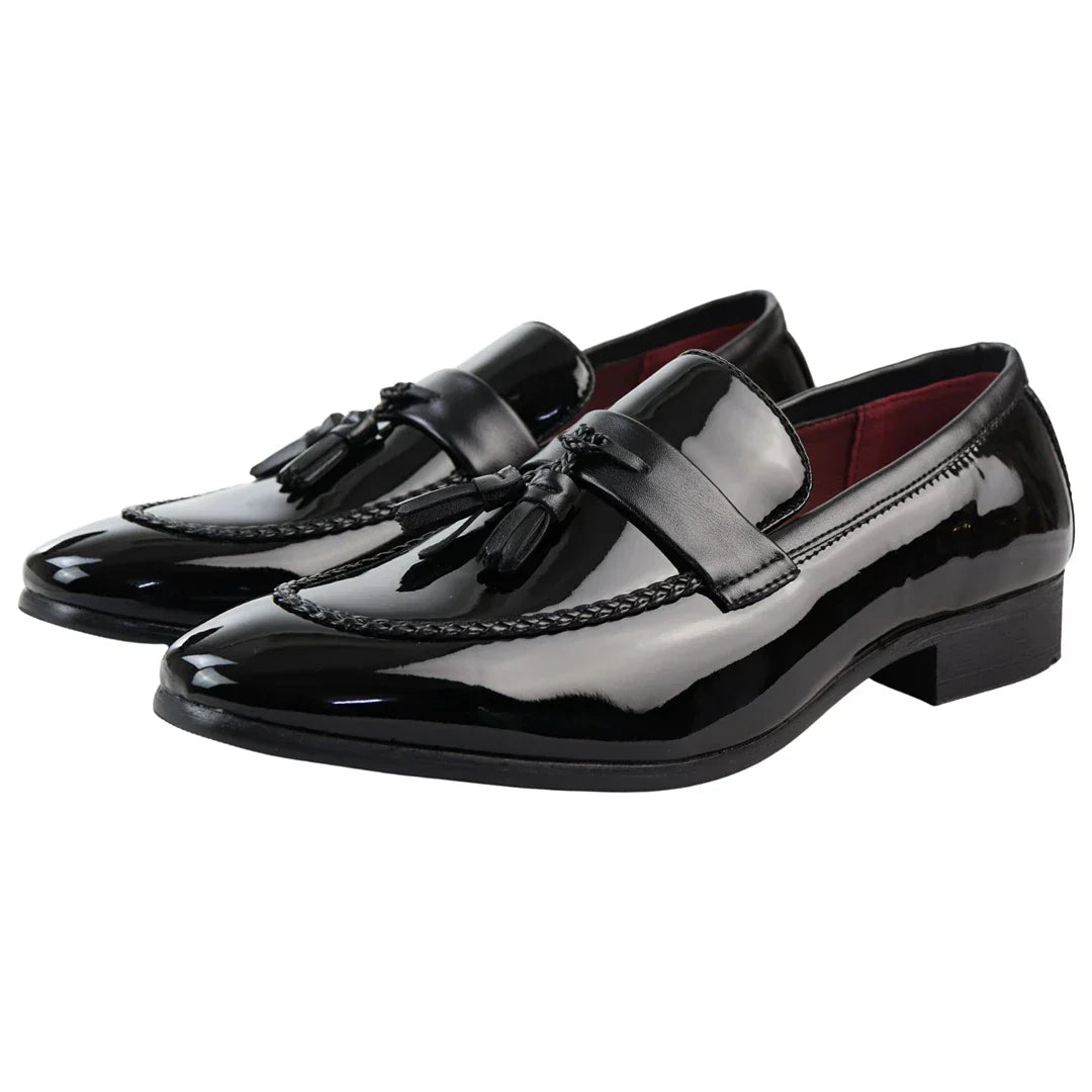 slip on dress loafers Bruno Marc Men's Slip-on Formal Shoes,Size 8,Black | Comfort Business Classic Office Meeting Wedding Daily while the slip Men's Loafers & Slip Ons