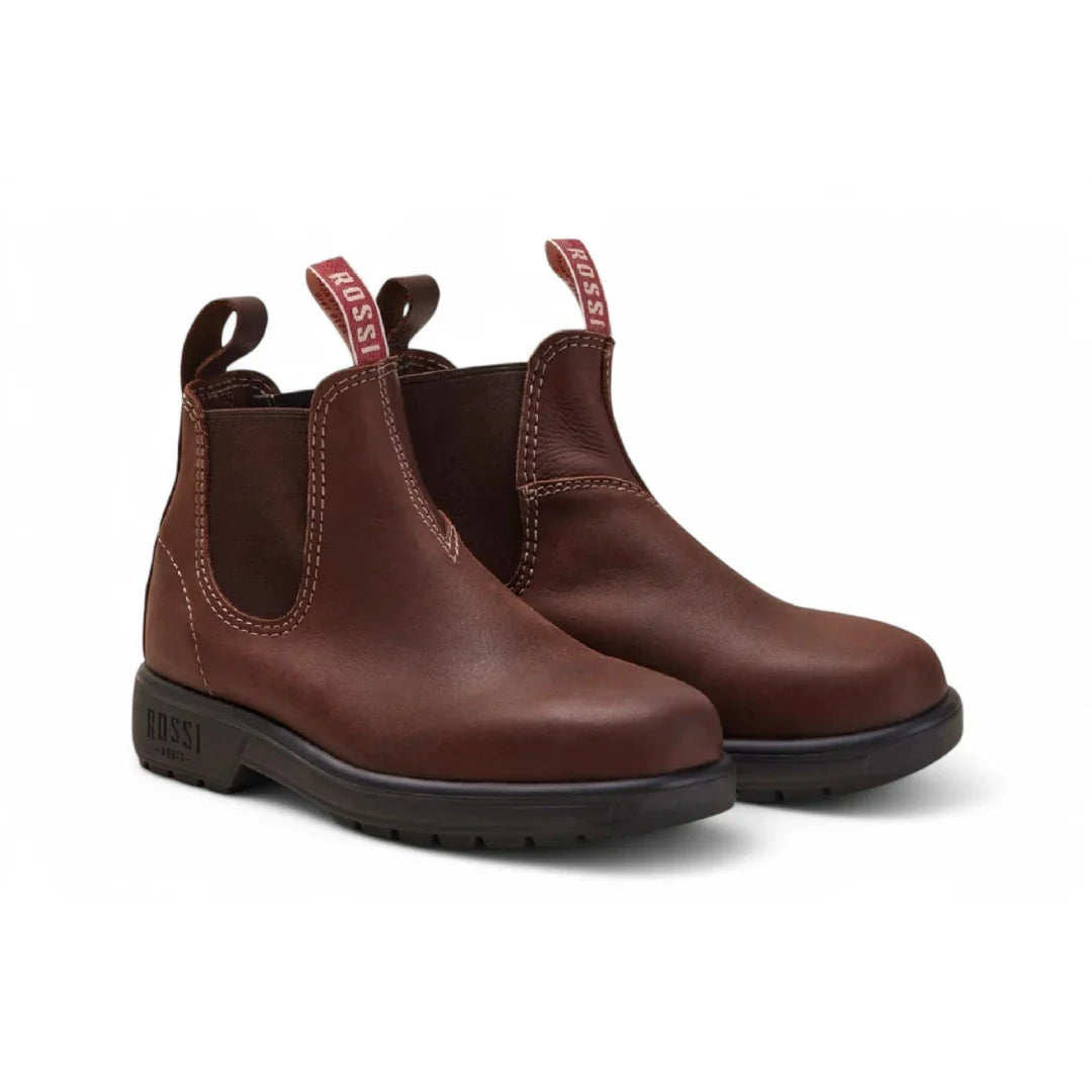 Endura 303 - Redwood Brown Leather Chelsea Boots