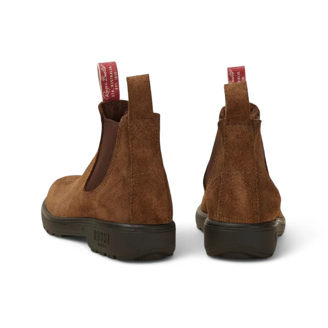 Endura 303 - Rustic Brown Suede Leather Chelsea Boots