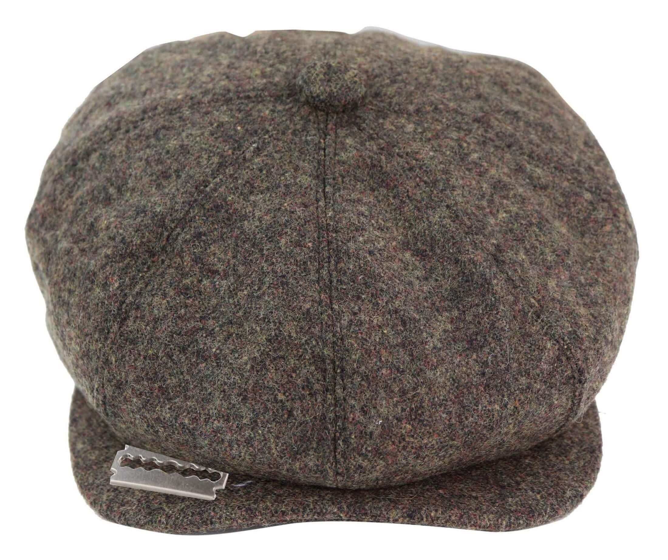 8-Panel Brown Cap with Razor Blade: Buy Online - Happy Gentleman